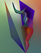 abstract symbolic digital gicl�e paintings experiments